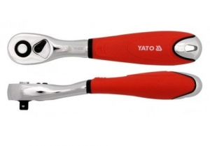 Трещотка с изогнутой ручкой 1/4" Yato YT-0733