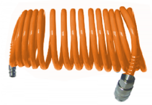 Шланг спиральный 5м GRAD оранжевый 7012015