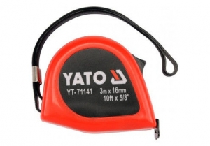 Рулетка 3мх16мм 10ft x 5/8" Yato YT-71141