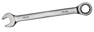 Ключ рожково-накидной трещеточный 15мм CrV satine рожково-накидной 6022151