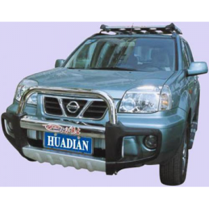 Nissan X-Trail 2001-2007 защита переднего бампера металл. NS-A028 (1)