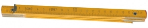 Метр складной деревянный 1 метр, желтый Top Tools 26C011