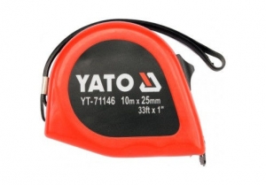 Рулетка 10мх25мм 33ft x 1" Yato YT-71146