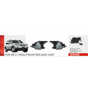 Фары дополнительные модель Nissan X-Trail 2005-2007/NS-048W/эл.проводка