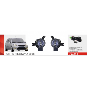 Фары дополнительные модель Ford Fiesta 2006-08/КА 2008-/FD-315-W/эл.проводка