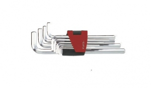 Набор ключей 6-гранных (HEX) Г-образных длинных 10 пр. (1.27-10 мм) Force 5102L