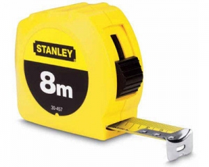 Рулетка измерительная "STANLEY", 8мх25мм, в пластмассовом корпусе. Stanley 0-30-457