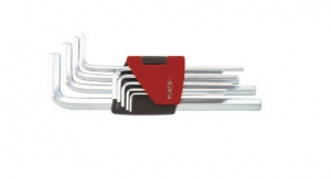 Набор ключей 6-гранных (HEX) Г-образных длинных 9 пр. (1.5-10 мм) Force 5093L