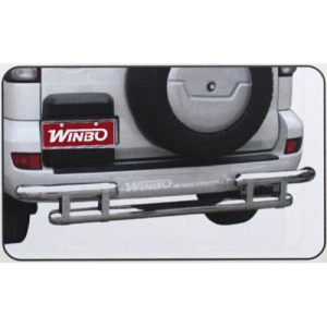 Toyota Land Cruiser 120 Prado 2003-2009 защита заднего бампера метал. D 091607