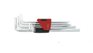 Набор ключей 6-гранных (HEX) Г-образных экстрадлинных 9 пр. (1.5-10 мм) Force 5093XL