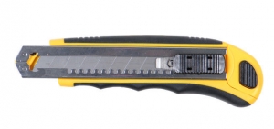 Нож пластик/резина корпус лезвие 8шт 18мм автоматический замок Sigma 8211121