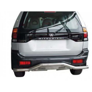 Mitsubishi Pajero Sport 1996-2009 защита заднего бампера металл.